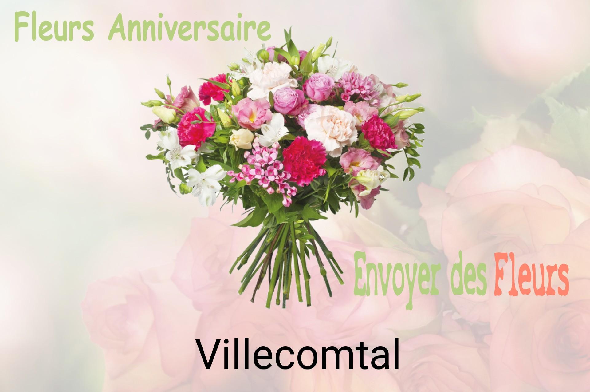 Bouquet de fleurs d’anniversaire livré à Villecomtal