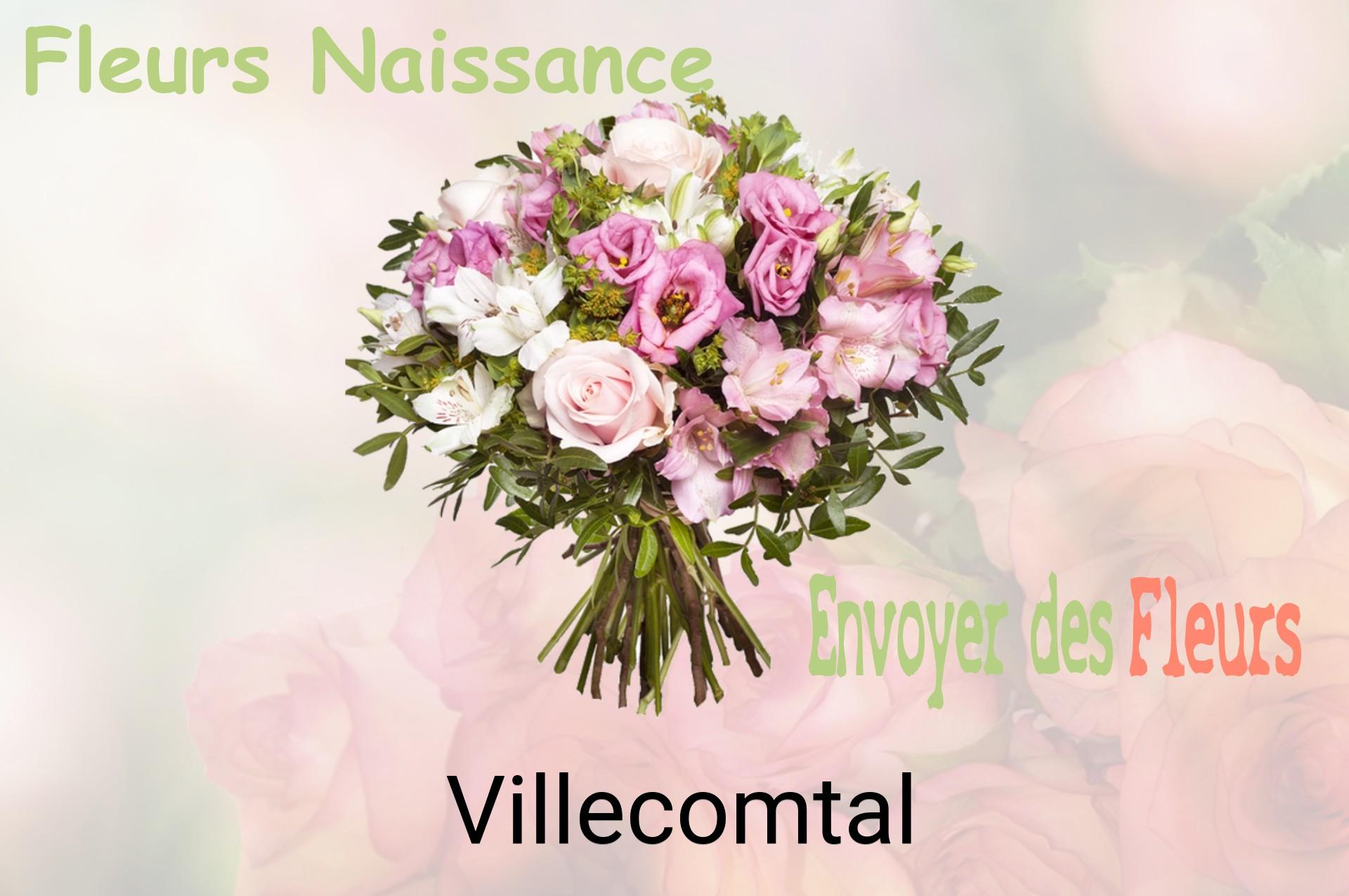 Bouquet de fleurs de naissance livré à Villecomtal
