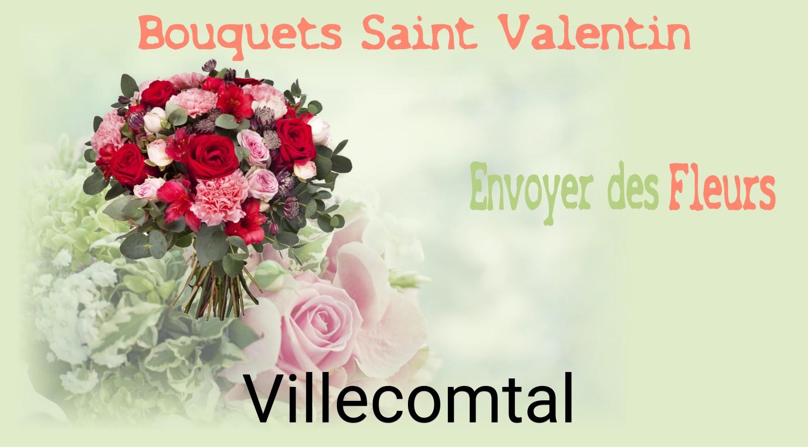 Roses de Saint-Valentin livrées à Villecomtal